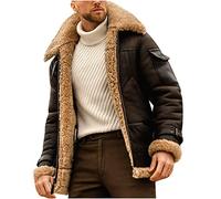 Veste en Cuir Homme Hiver Cargo en Polaire d'hiver pour Militaire Épaissir Coupe-Vent Coton Manteau Hiver Chaude avec Revers Veste Polaire Homme Chaude Blouson mi Saison Pas Cher Vestes de Travail