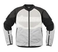 Veste En Cuir Icon Overlord3 2XL Blanche