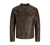 Veste en cuir Jack & Jones Richard Marron 2XL