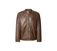 Pepe Jeans Joey Leather Jacket Marron S Homme