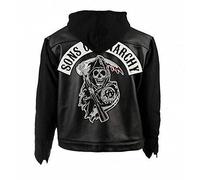 Veste en cuir synthétique SOA Son of Anarchy Biker Club California pour homme, gilets et sweat à capuche pour homme, XXL