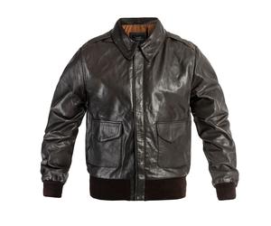 Veste en cuir US A2 Leather Flight Jacket Mil-Tec - Brown 3XL