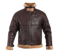 Veste en cuir US B46 Sheepskin Mil-Tec - Brown 3XL