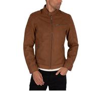 Veste en daim Rocky - Jack & Jones - Marron - Manches longues - Col boutonné L