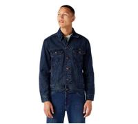 Veste en denim bleu foncé - WRANGLER - Authentic - Coupe classique décontractée - Coutures western XXL
