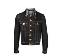 Veste En Denim Noire Medusa Pour Homme Versace