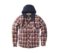 Veste En Flanelle Doublée Sherpa - Marron/Orange