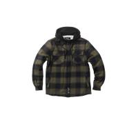 §Veste en Flanelle West Coast Choppers Hell Bent Olive-Noir§