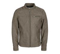 Veste en imitation cuir de Jack & Jones - JJEROCKY NOOS - Veste - S à L - pour Homme - gris L