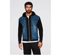 Veste en jean à capuche - Ombre - Pour Homme - Bleu-noir S