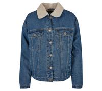 Urban Classics Oversized Sherpa Denim Jacket Bleu 5XL Femme