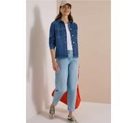 Cecil 2117750 Surchemise en jean pour femme avec boutonnière (lot de 1), Mid Blue Wash., XS