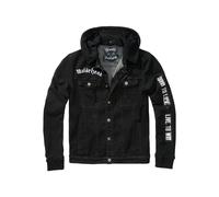 Brandit Motörhead Cradock Veste en Jean Rock Band Metal Musique Merch Noir/Noir