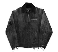 Veste en Jean de Stay Cold Apparel - Black Anvil (Dark Grey) - Distressed Denim Jacket (380GSM) - S à XXL - pour Homme - gris XL