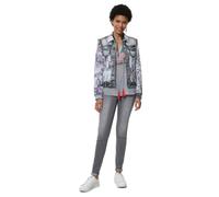 Veste en jean - DESIGUAL - Roses bleach - Femme - Taille 34 - Vintage 34
