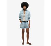 Superdry Embellished Denim Jacket Bleu 2XS Femme