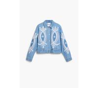 Desigual Veste en jean femme Border Bleu M