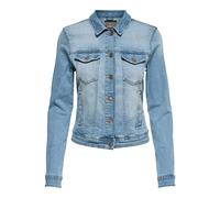 Only Veste en jean ONLTia Col italien manches longues Bleu Ivy Taille 44