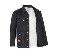 Veste en Jean Homme, Vestes en Jean à Manches Longues pour Homme Décontractée Extérieure Coupe Ample Boutonné Jean Manteau Classique Vintage Vestes en Jean Lavé Taille M-4XL