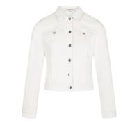 Veste en jean Morgan blanc - MORGAN - Femme - Coupe droite - Manches longues - Col français - Fermeture boutons 40