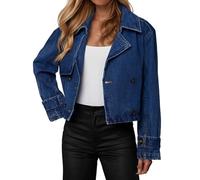 Veste en jean slim pour femme Femmes Vestes Fine Manches de transition lâche Longues Vêtements Décontractées Haut Spring Fall Outwear