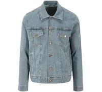 Veste En Jean So Denim Noir Bleu Foncé Clair Boutonnée En Coton Homme