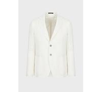 Veste En Lin Blanche Pour Homme Emporio Armani
