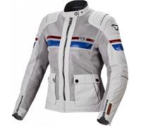Veste en maille femme MACNA FLUENT gris clair-bleu-rouge XS