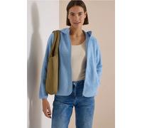 Cecil Veste Teddy avec Capuche de Couleur Unie Easy Blue XS
