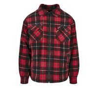 Urban Classics Veste mi-saison Plush Jacket rouge/noir/blanc Taille M