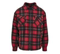 Veste en peluche - URBAN CLASSICS - Rouge/Noir - Homme - Adulte - Confortable et stylée L