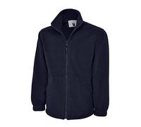 Veste en Polaire avec Fermeture éclair intégrale, Style Classique, idéal pour Sport, Travail et Temps Libre - Bleu - Small