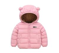 Veste En Polaire Fille Manteau Enfant Hiver Chaude Doudoune Parka à Capuche En Fourrure Blouson Chaud D'hiver Pour Ado Filles Coupe-Vent Coat Manteaux Et Vestes Vêtement De Plein Air Pour 2-8 Ans