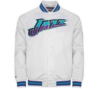 Veste en satin - MITCHELL & NESS - Utah Jazz - Blanc - Coupe ajustée - 100% polyester S