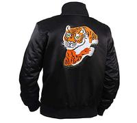 Veste en Satin Noir Tigre Rocky II Balboa Sylvester Stallone de EU Fashions