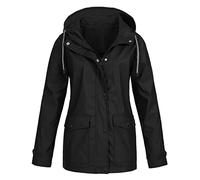 Veste en Sherpa Coupe Ajustée Gilets Femme Cardigan Verement Grande Taille Manteau Imperméable Femme Solide Outdoor Parka Femme Doudoune Femme Courte Sweat Femmehalloween Pas Cher Black XL