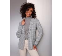 Veste en tricot à porter séparément ou ensemble - CREATION L PREMIUM - gris pierre-couleur ivoire à motifs GRIS PIERRE-COULEUR IVOIRE À MOTIFS 38