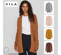 Veste en tricot fin extensible pour femme VILA avec poches essentielles