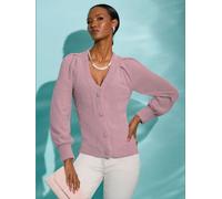 Veste en tricot maille bien-être très douce - Creation L - mauve MAUVE 48