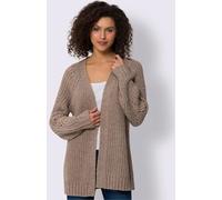 Veste en tricot maille bien-être très douce - Linea Tesini - beige chiné BEIGE CHINÉ 46