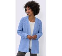 Veste en tricot maille bien-être très douce - Linea Tesini - bleu glacier BLEU GLACIER 50