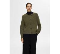 Veste en tricot pour femme SELECTED coupe décontractée col rond manches raglan m