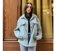 veste en velours côtelé Unicolore Casual Poche Tissu côtelé Boutons Le velours côtelé fait son retour en force dans notre dressing femme cette saison !Il faut dire qu'il a tout pour plaire : la douceu