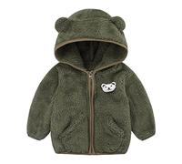 Veste Enfant Doudoune Fille Garçon d'hiver Chaude Doublée Polaire Avec Capuche Fermeture éclair Manteau Peluche épaisse Matelassée Chaude d'extérieur Neige Parka Outwear Pour d'extérieur