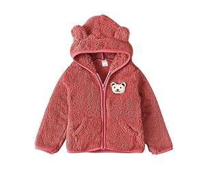 Veste Enfant Doudoune Fille Garçon d'hiver Chaude Doublée Polaire Avec Capuche Fermeture éclair Manteau Peluche épaisse Matelassée Chaude d'extérieur Neige Parka Outwear Pour d'extérieur
