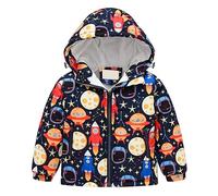 Veste Enfant Doudoune Fille Garçon Veste d'hiver Doublée Polaire Avec Capuche Fermeture éclair Manteau Peluche épaisse Matelassée Chaude d'extérieur Neige Parka Outwear Pour d'extérieur