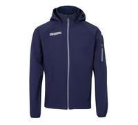 Veste enfant Kappa Valas bleu océan - 100% polyester, capuche, fermeture zippée 14 ans