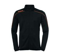 uhlsport Stream 22 Classic Veste Mixte Enfant, Schwarz/Fluo Orange, 164 cm