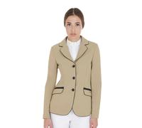 Veste équitation de concours en tissu technique femme Equestro Beige L