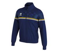 Errea Veste Donovan Coat, Bleu Marine/Jaune/Blanc, M Mixte